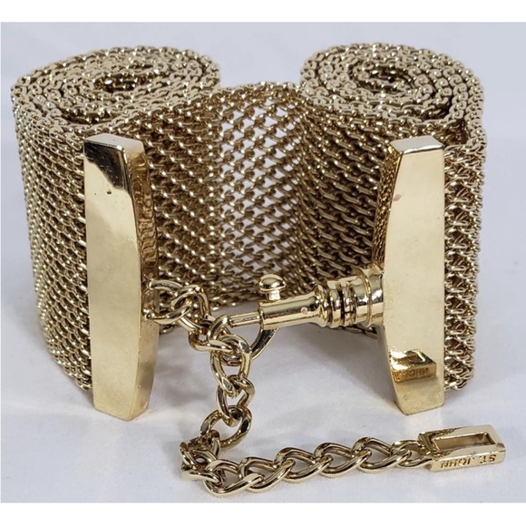 St. John Accessories - St. John Vintage gold plated mesh adjustable belt EVC 30-34.5”